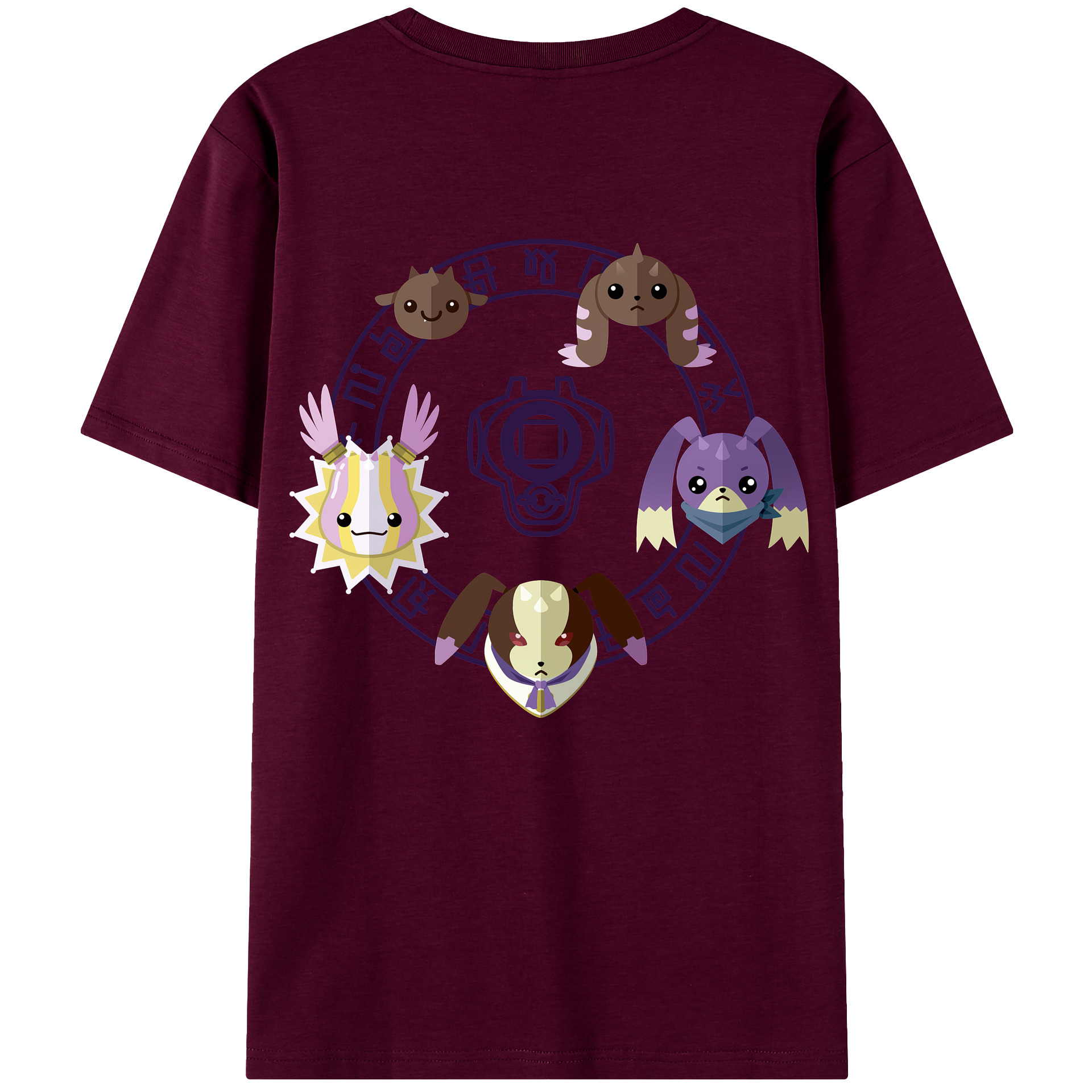 （画像用） Digimon デジタルモンスター/デジモン レディース半袖Tシャツ(バックプリント)